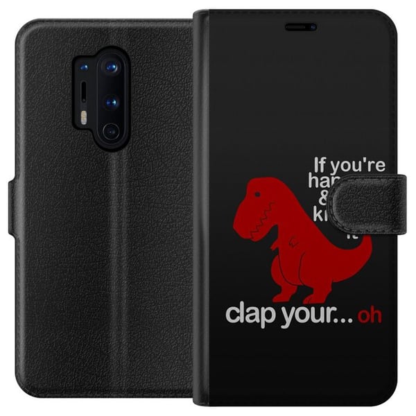 Kompatibelt Lommeboketui til OnePlus 8 Pro Dinosaur