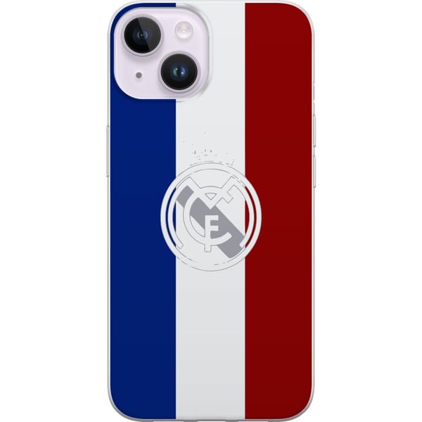 Kompatibelt Mobildeksel til Apple iPhone 14 Trikolorinspirert sportsdesign i blått, hvitt og rødt – kraftfull fotballinspirert illustrasjon med europ Kompatibelt Mobildeksel til Apple iPhone 14 Trikolorinspirert sportsdesign i blått, hvitt og rødt – kraftfull fotballinspirert illustrasjon med europ