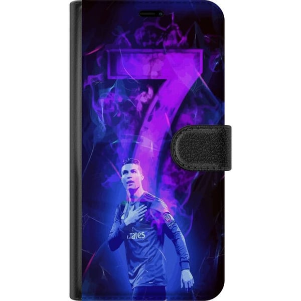 Kompatibelt Plånboksfodral till Samsung Galaxy A32 5G Ronaldo 7 – Fotbollslegend i Action för Fans