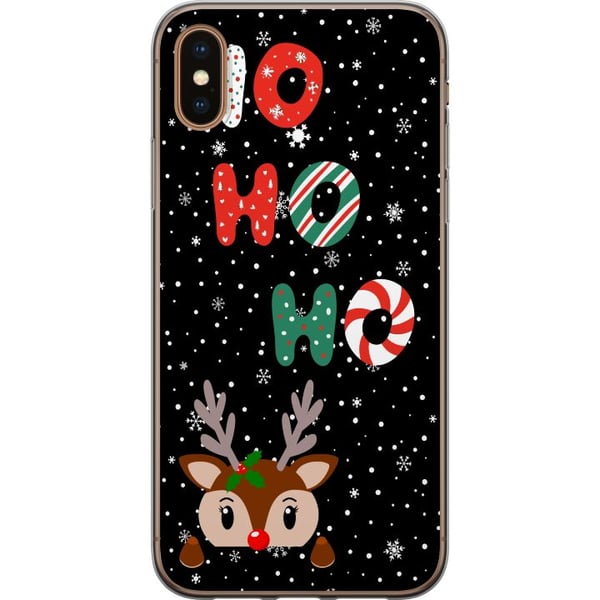 Yhteensopiva Puhelinkuori Apple iPhone XS HO HO HO Yhteensopiva Puhelinkuori Apple iPhone XS HO HO HO