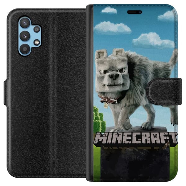Kompatibelt Plånboksfodral till Samsung Galaxy A32 5G A Minecraft Movie Kompatibelt Plånboksfodral till Samsung Galaxy A32 5G A Minecraft Movie