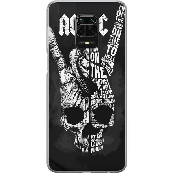 Kompatibelt Mobilskal till Xiaomi Redmi Note 9S ACDC Rock Music Band Guitar Classic