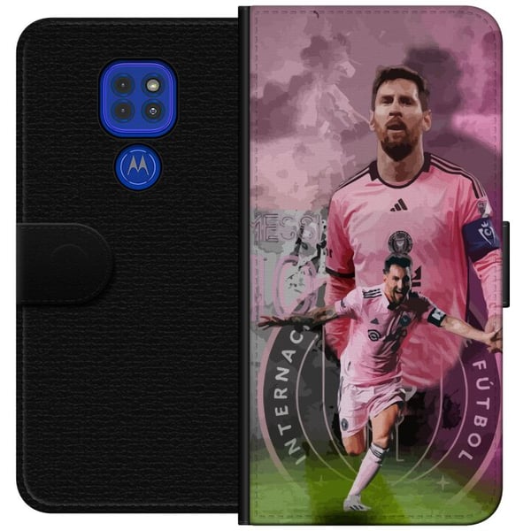 Kompatibel Tegnebogsetui til Motorola Moto G9 Play Messi