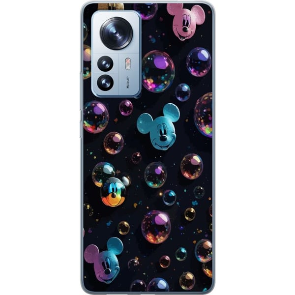 Kompatibelt Mobilskal till Xiaomi 12 Pro Musse Pigg Disney Bubblor Design Roligt Motiv Populär
