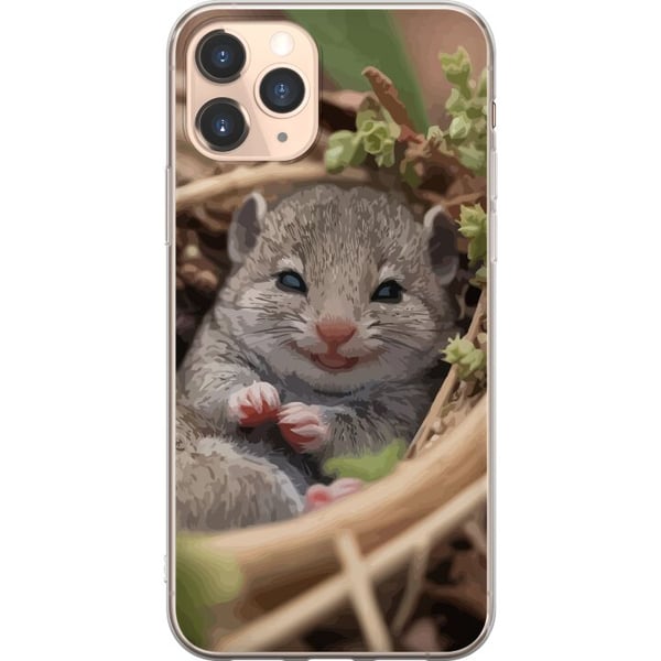 Kompatibelt Mobildeksel til Apple iPhone 11 Pro Råtta Leende Djurmotiv Stadsmotiv Urban Grafisk Design