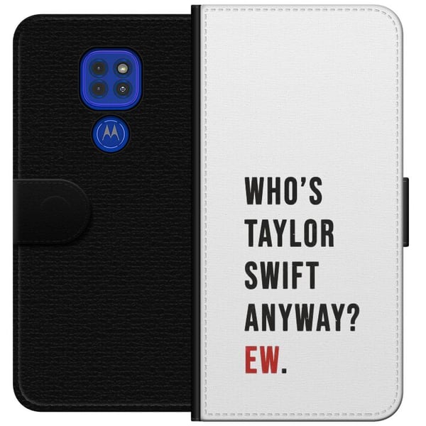 Kompatibel Tegnebogsetui til Motorola Moto G9 Play Taylor Swift