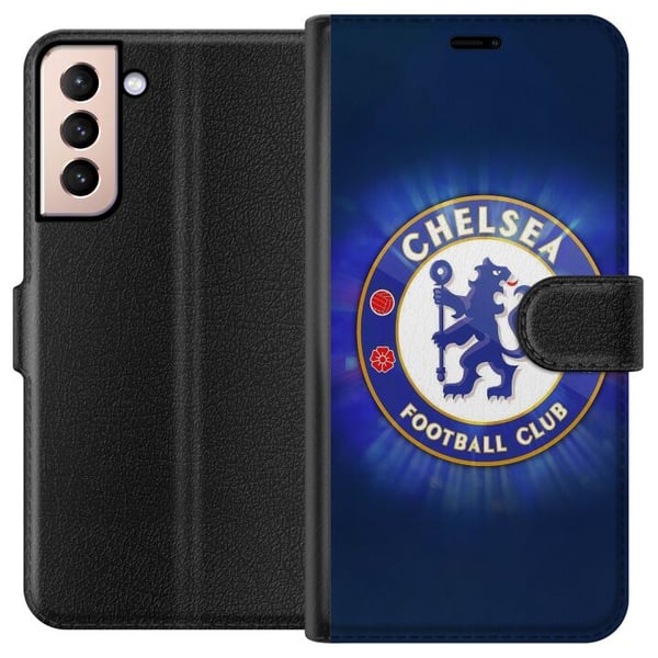 Kompatibelt Lommeboketui til Samsung Galaxy S21 Chelsea Fotball Kompatibelt Lommeboketui til Samsung Galaxy S21 Chelsea Fotball