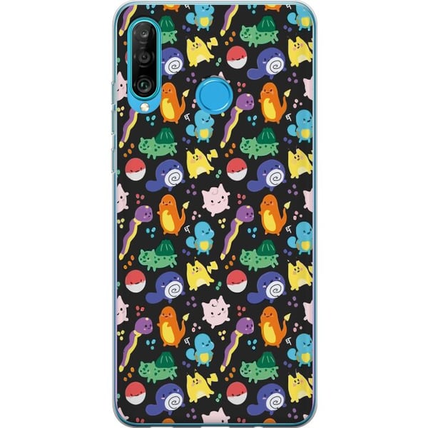 Kompatibelt Mobilskal till Huawei P30 lite Pokemon