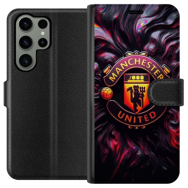 Kompatibel Tegnebogsetui til Samsung Galaxy S23 Ultra Manchester United