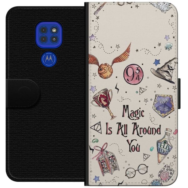 Kompatibel Tegnebogsetui til Motorola Moto G9 Play Harry Potter
