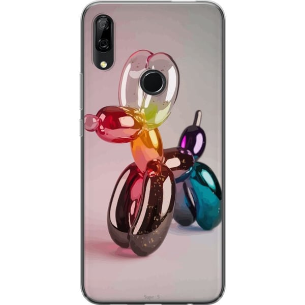 Kompatibel Mobilcover til Huawei P Smart Z Balloon Pup farverig ballonhund i pop art-glasstil, regnbuefarver og moderne trendy design