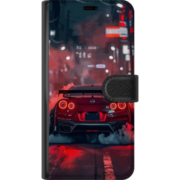 Kompatibelt Plånboksfodral till Samsung Galaxy S20+ Red Sports Car Drift Racing Tuning