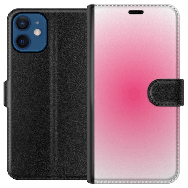 Kompatibelt Lommeboketui til Apple iPhone 12 Rosa Sky