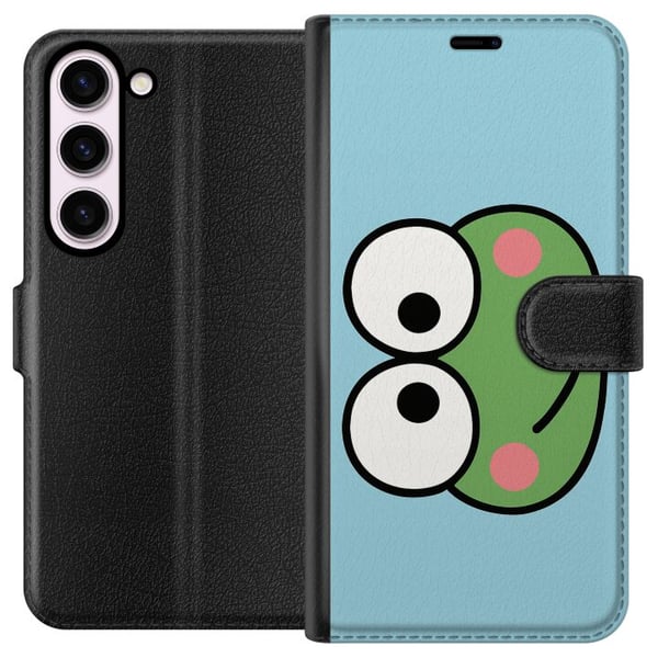 Kompatibelt Lommeboketui til Samsung Galaxy S23 Keroppi Smile Kompatibelt Lommeboketui til Samsung Galaxy S23 Keroppi Smile