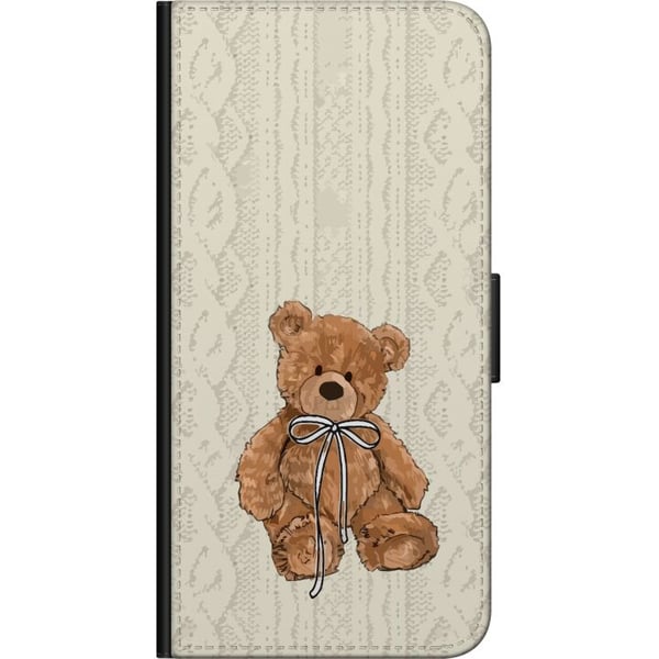 Kompatibel Tegnebogsetui til Motorola Moto G9 Play Lille Teddy – klassisk teddy i enkel design