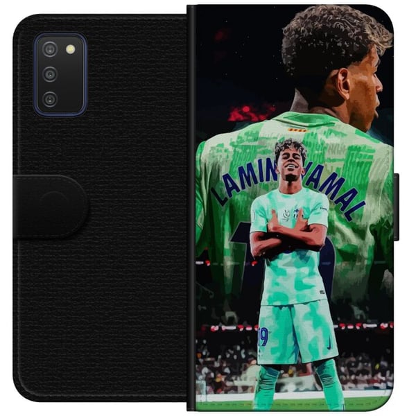 Kompatibel Tegnebogsetui til Samsung Galaxy A03s Barcelona Yamal kamptrøje fodbold junior
