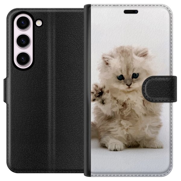 Kompatibel Tegnebogsetui til Samsung Galaxy S23 Kat Kompatibel Tegnebogsetui til Samsung Galaxy S23 Kat