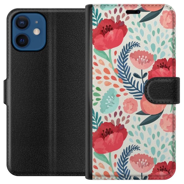 Yhteensopiva Lompakkokotelo Apple iPhone 12 mini Kasvisto