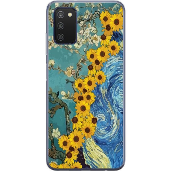 Kompatibelt Mobildeksel til Samsung Galaxy A03s Van Gogh plakat solsikke Stjernenatt kunst blomster maleri kunstnerisk retro kunst impresjonisme desi