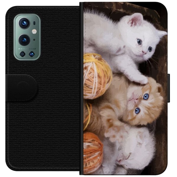 Kompatibelt Lommeboketui til OnePlus 9 Pro Katter