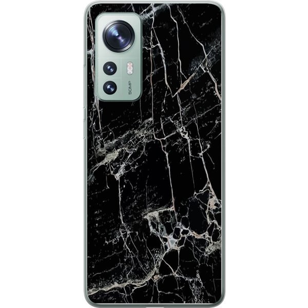 Kompatibelt Mobilskal till Xiaomi 12 Marmor Svart