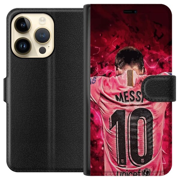 Kompatibelt Lommeboketui til Apple iPhone 14 Pro Messi