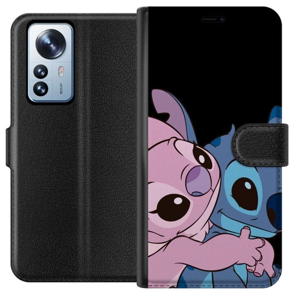 Kompatibel Tegnebogsetui til Xiaomi 12 Pro Lilo & Stitch