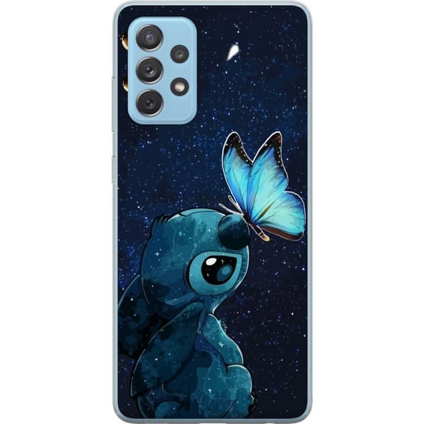 Kompatibel Mobilcover til Samsung Galaxy A52 5G Stitch sommerfugl