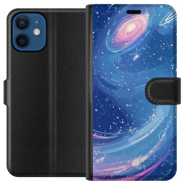 Kompatibelt Lommeboketui til Apple iPhone 12 Galaksen