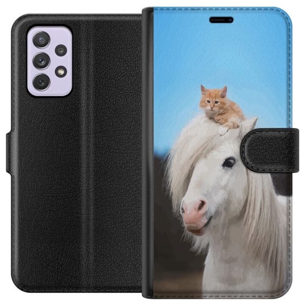 Kompatibelt Plånboksfodral till Samsung Galaxy A52s 5G Vargar Kompatibelt Plånboksfodral till Samsung Galaxy A52s 5G Vargar