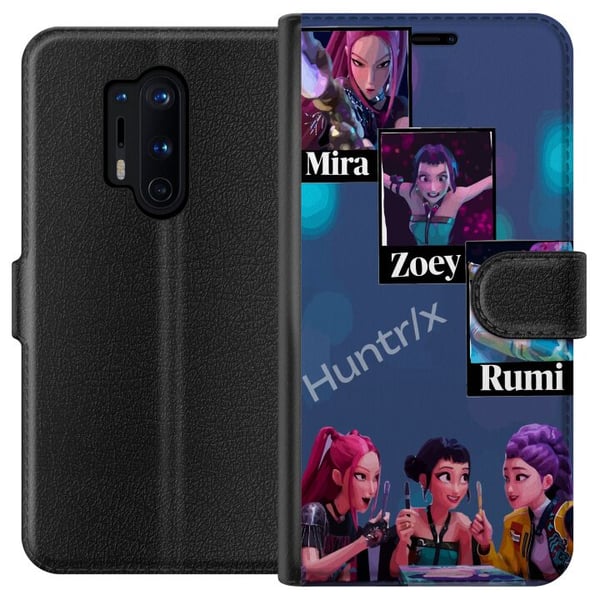 Kompatibel Tegnebogsetui til OnePlus 8 Pro K-pop Mira Zoey Rumi – Farverige karakterer i futuristisk illustration
