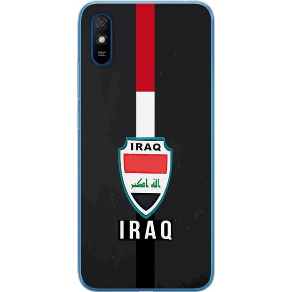 Kompatibelt Mobildeksel til Xiaomi Redmi 9A Iraks flagg med emblem i rødt, hvitt og svart – et kraftfullt design som uttrykker historie og stolthet Kompatibelt Mobildeksel til Xiaomi Redmi 9A Iraks flagg med emblem i rødt, hvitt og svart – et kraftfullt design som uttrykker historie og stolthet