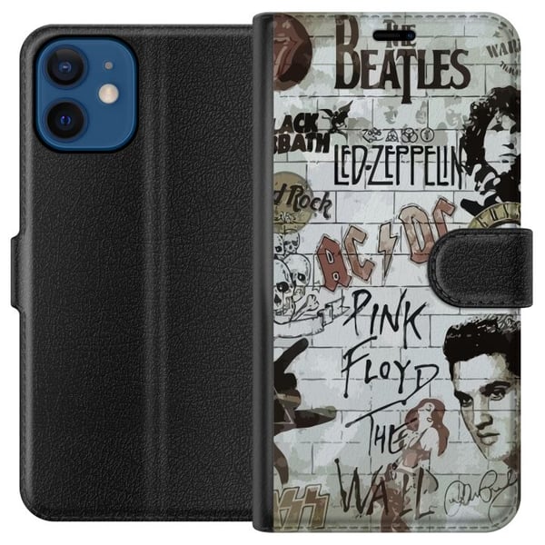 Yhteensopiva Lompakkokotelo Apple iPhone 12 mini Rock-yhtye Musiikki Klassinen Konserttilava