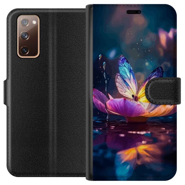 Kompatibelt Lommeboketui til Samsung Galaxy S20 FE Butterfly Kompatibelt Lommeboketui til Samsung Galaxy S20 FE Butterfly