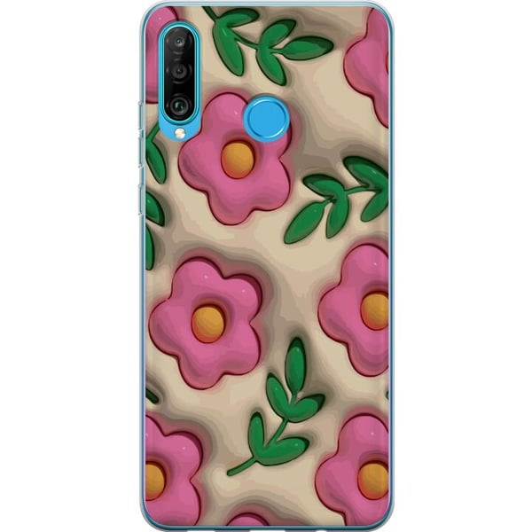 Kompatibel Mobilcover til Huawei P30 lite Boblende Blomster