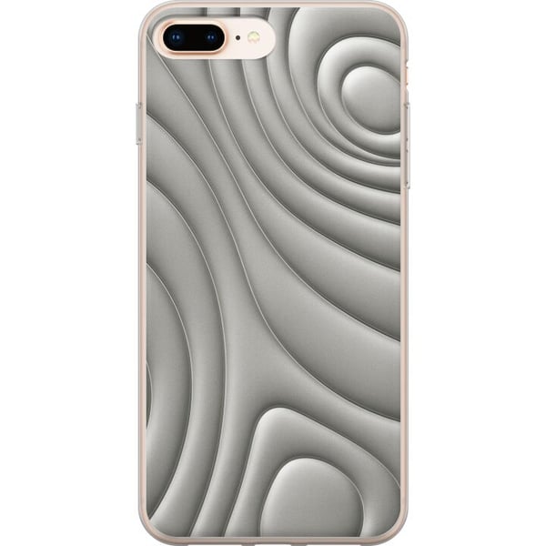 Kompatibel Mobilcover til Apple iPhone 8 Plus Sølvbølger Kompatibel Mobilcover til Apple iPhone 8 Plus Sølvbølger