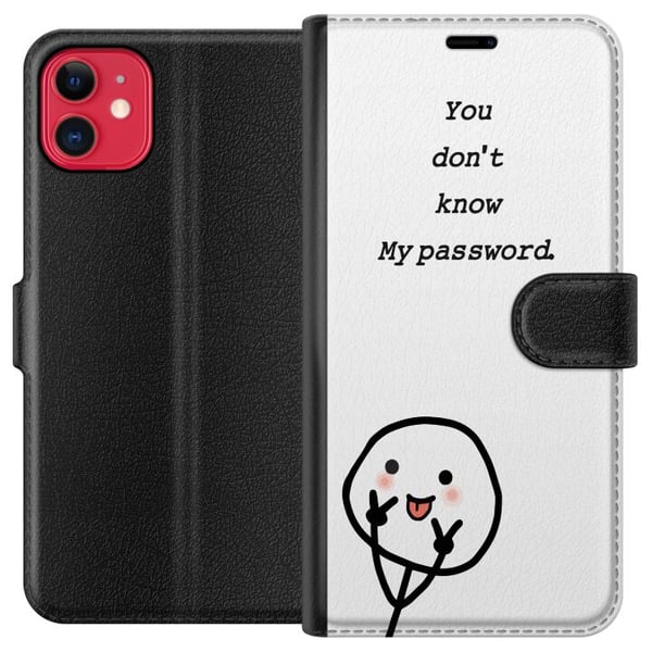 Kompatibel Tegnebogsetui til Apple iPhone 11 Du Kender Ikke Mit Adgangskode Kompatibel Tegnebogsetui til Apple iPhone 11 Du Kender Ikke Mit Adgangskode