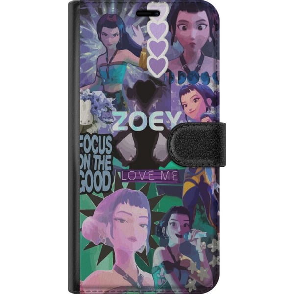 Kompatibelt Plånboksfodral till Samsung Galaxy S9+ Kpop Demon Hunters Zoey Aesthetic Purple Love Me Mystic Idol Vibe