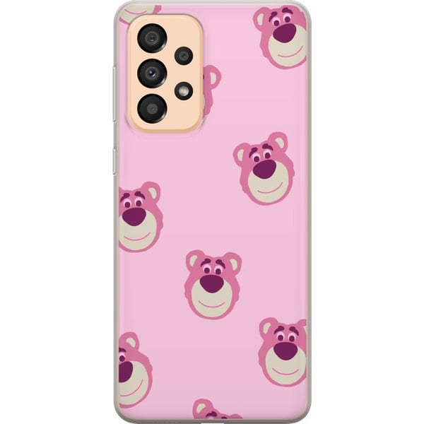 Kompatibelt Mobilskal till Samsung Galaxy A33 5G Söta björnar på rosa bakgrund gulligt mönster som ger ett charmigt uttryck perfekt presentidé