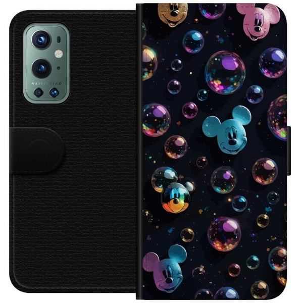 Kompatibel Tegnebogsetui til OnePlus 9 Pro Musse Pigg Disney Bubblor Design Roligt Motiv Populär