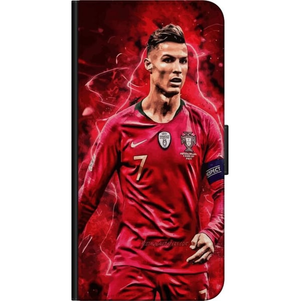Kompatibel Tegnebogsetui til Motorola Moto G9 Play Ronaldo Færdigheder - CR7 Design for Ægte Fans