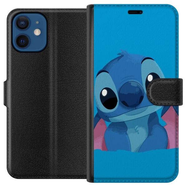 Kompatibelt Lommeboketui til Apple iPhone 12 Stitch Blå
