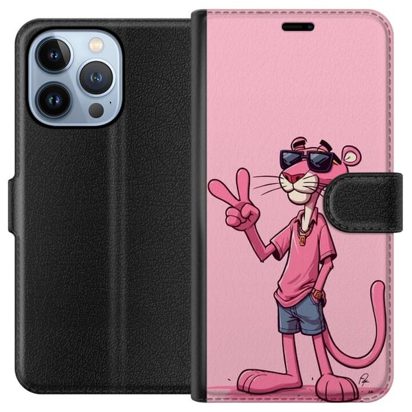 Yhteensopiva Lompakkokotelo Apple iPhone 13 Pro Pink Panter Peace Yhteensopiva Lompakkokotelo Apple iPhone 13 Pro Pink Panter Peace