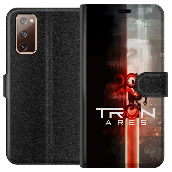 Kompatibelt Plånboksfodral till Samsung Galaxy S20 FE Tron Ares Electric Grid Style modern sci fi design med starka färger ljuseffekter och digital k