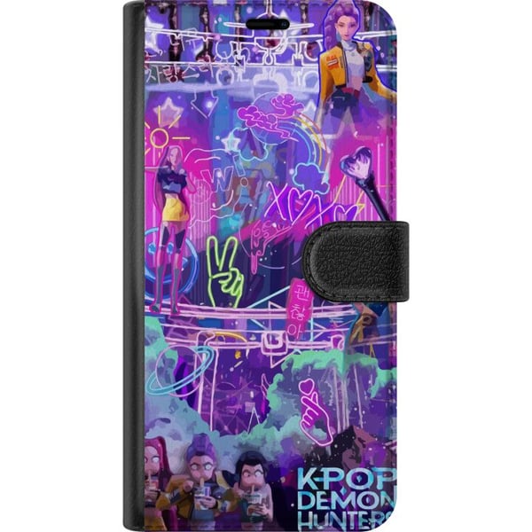 Kompatibel Tegnebogsetui til Apple iPhone 11 Kpop dæmonjægere neonlys by lilla skær idolæstetik stemning