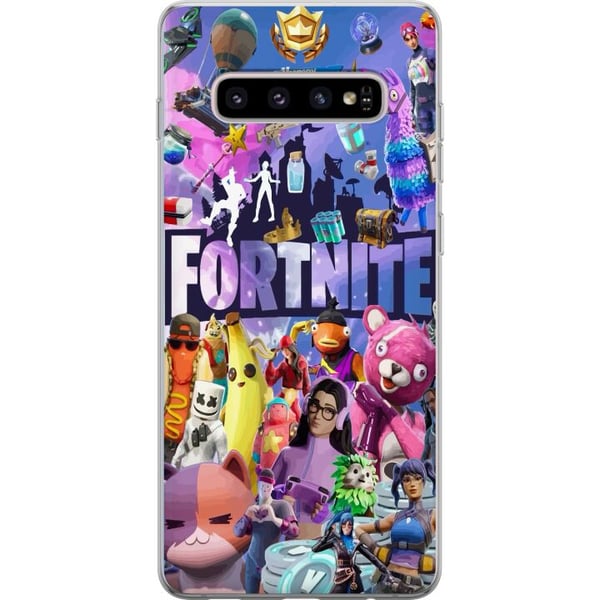 Kompatibelt Mobilskal till Samsung Galaxy S10+ Fortnite Grupp