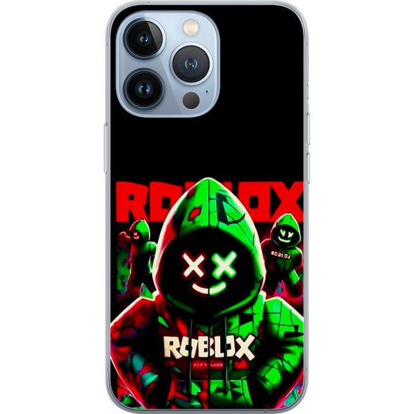 Kompatibelt Mobildeksel til Apple iPhone 13 Pro Roblox Shadow Squad-design i en mørk, neoninspirert stil med grønne og røde kontraster for en kul, in