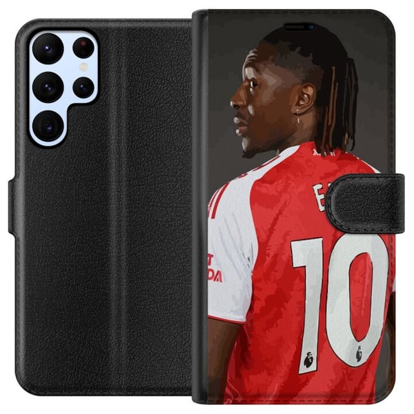Yhteensopiva Lompakkokotelo Samsung Galaxy S22 Ultra 5G Eberechi Eze -design – jalkapalloaihe numero 10 Arsenal-paidassa, juliste