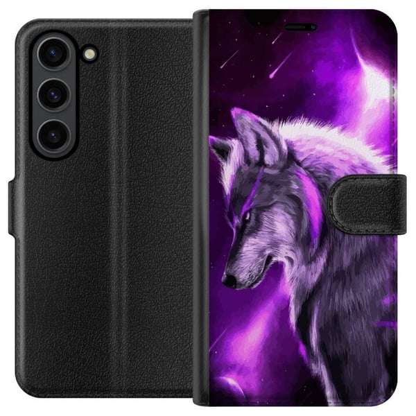 Kompatibelt Lommeboketui til Samsung Galaxy S24 Lilla Ulv Kompatibelt Lommeboketui til Samsung Galaxy S24 Lilla Ulv