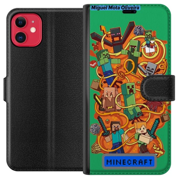 Kompatibel Tegnebogsetui til Apple iPhone 11 Minecraft Kompatibel Tegnebogsetui til Apple iPhone 11 Minecraft